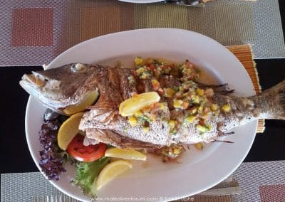 Veligandu Abendessen
